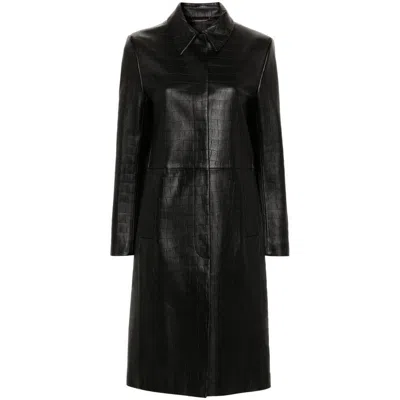 Shop Calvin Klein Coats In Black