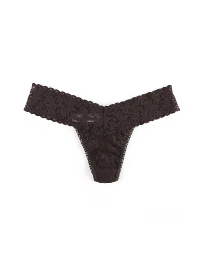 Hanky Panky Petite Size Signature Lace Low Rise Thong In Multicolor