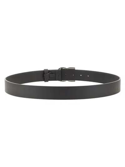 Shop Dolce & Gabbana Leather Belt In Black