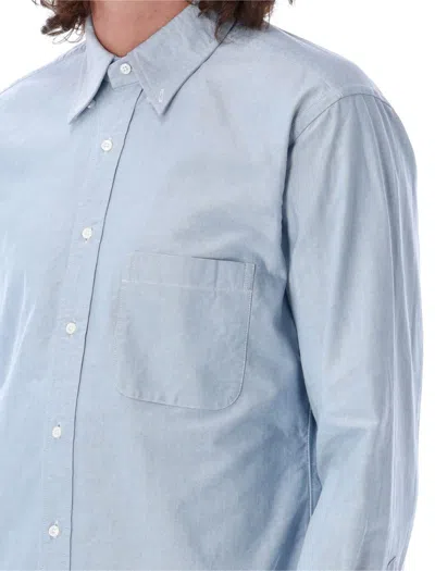 Shop Thom Browne Oxford Shirt In Blue