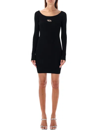 Shop Diesel M-vera Mini Dress In Black