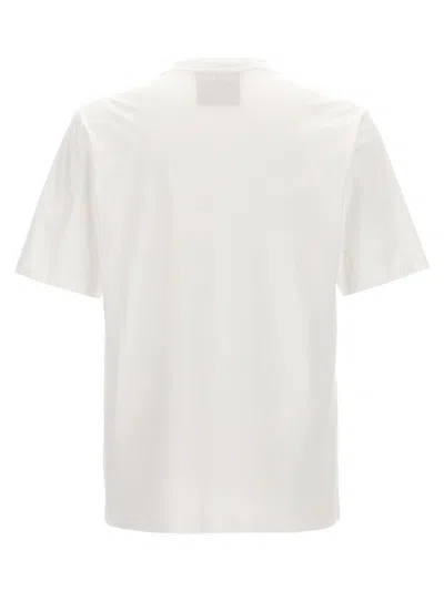 Moschino Upside Down Logo T-shirt In White/black