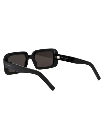 Shop Saint Laurent Eyewear Sunglasses In 001 Black Black Black