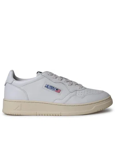 Autry Low-top Sneakers With Smooth Leather Upper And Perforated Detailing In White