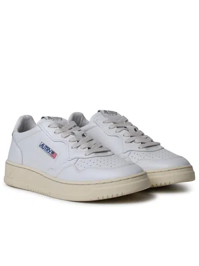 Autry Low-top Sneakers With Smooth Leather Upper And Perforated Detailing In White