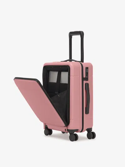 Calpak Hue Front Pocket Carry-on Luggage In Mauve