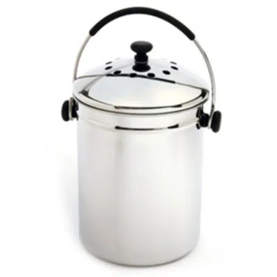 Quikfurn Stainless Steel Kitchen Compost Keeper Bin With Charcoal Filter