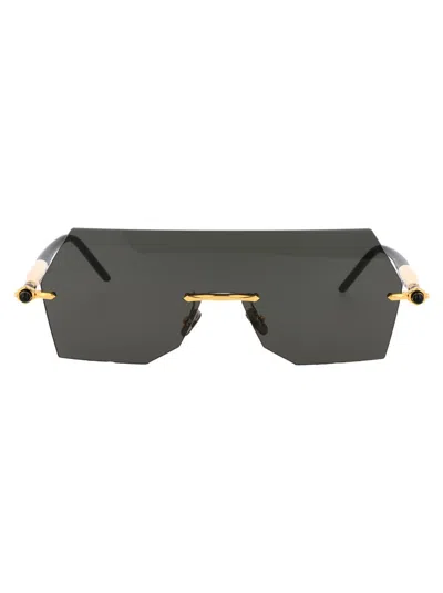 Shop Kuboraum Sunglasses In Gd Bs Grey