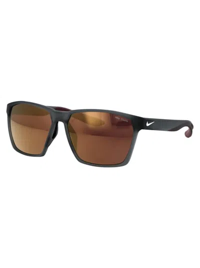 Nike Maverick Square Frame Sunglasses In 065 Course Tint W/ Copper Mirror Cool Grey