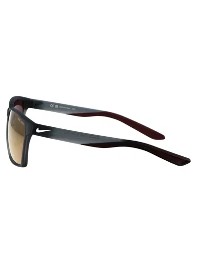 Nike Maverick Square Frame Sunglasses In 065 Course Tint W/ Copper Mirror Cool Grey