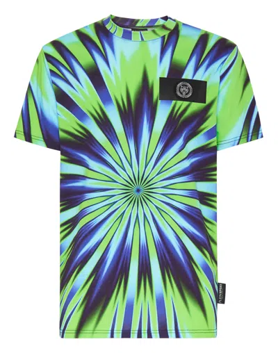 Plein Sport Tie Dye-print Short-sleeved T-shirt In Multi