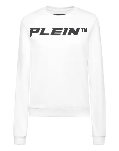 Philipp Plein Logo-print Sweatshirt In White