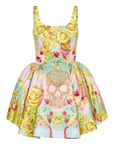 Philipp Plein Baroque Pattern-print Mini Dress In Multi