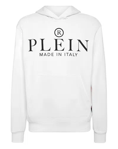 Philipp Plein Logo-print Long-sleeve Sweatshirt In White
