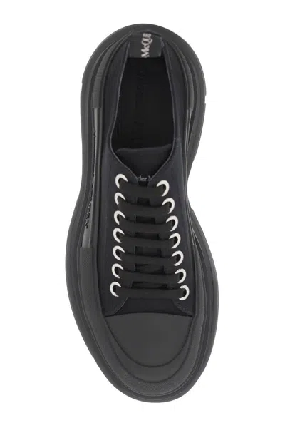 Shop Alexander Mcqueen Tread Slick Sneakers In Black