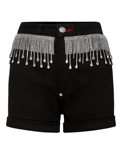 PHILIPP PLEIN HOT PANTS FRINGE 