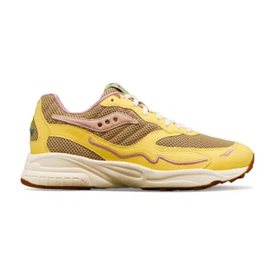 Shop Saucony 3d Grid Hurricane Tan/yellow S70747-1 Men's In Beige