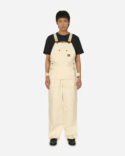 Ben Davis Carpenter Overalls Natural In White