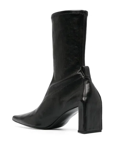 Jil Sander Heeled Boots In Black