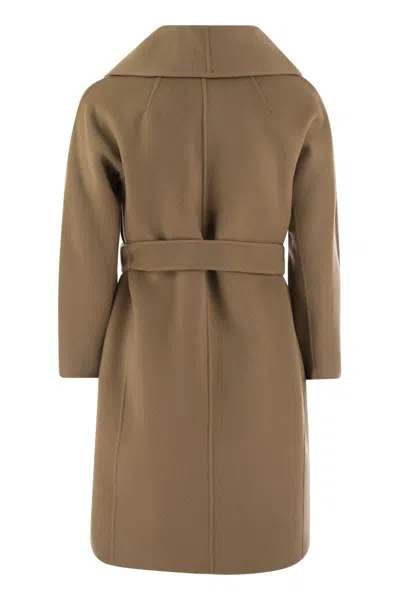 Shop 's Max Mara Messi - Wool Coat In Brown