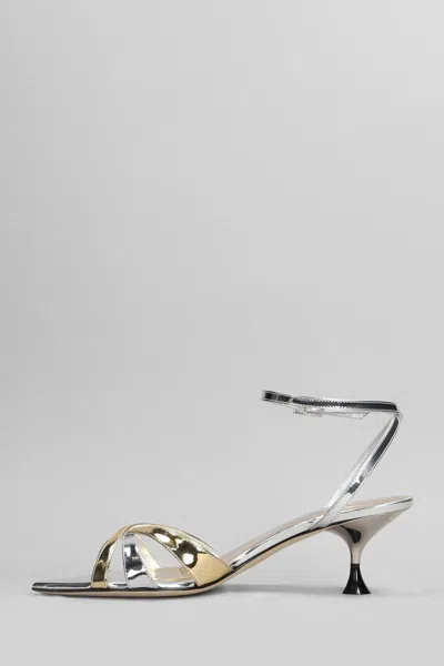 Shop 3juin Kyara 055 Sandals In Silver