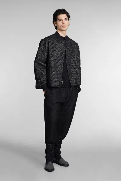 4sdesigns Casual Jacket In Black Viscose In Black