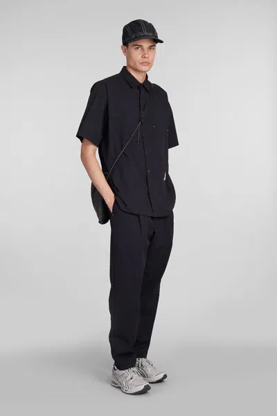 And Wander Pants In Black Polyester In Blue