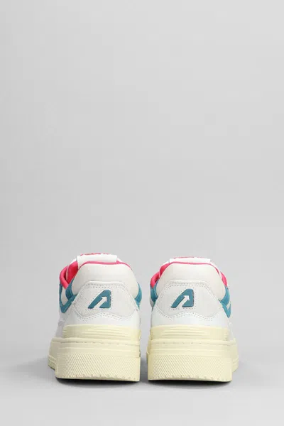 Autry Clc Lace-up Leather Sneakers In White
