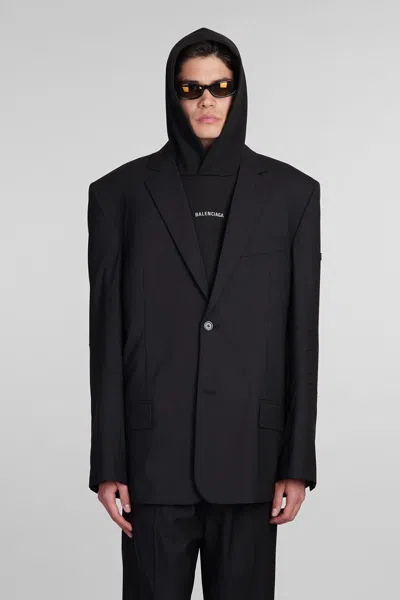 Shop Balenciaga Blazer In Black