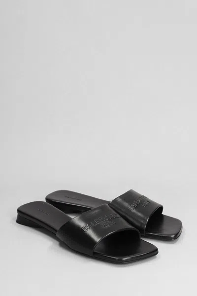 Shop Balenciaga Dutyfree Sandal Flats In Black