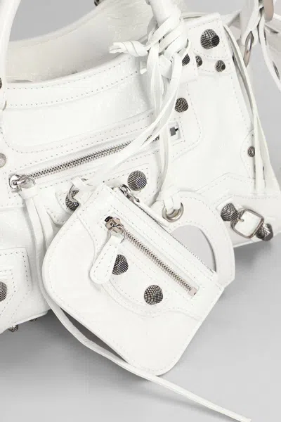 Shop Balenciaga Neo Cagole Xs Shoulder Bag In White