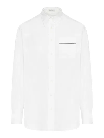 Shop Brunello Cucinelli Shirt In White