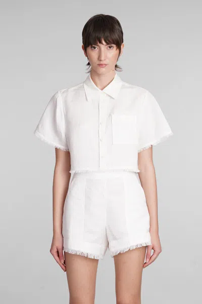 Shop Simkhai Solange Shirt In White