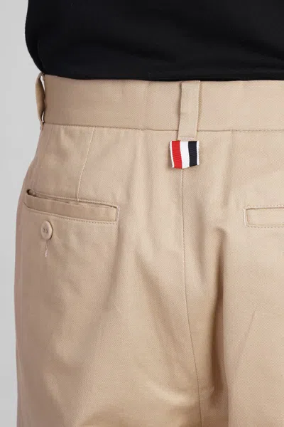 Shop Thom Browne Pants In Beige