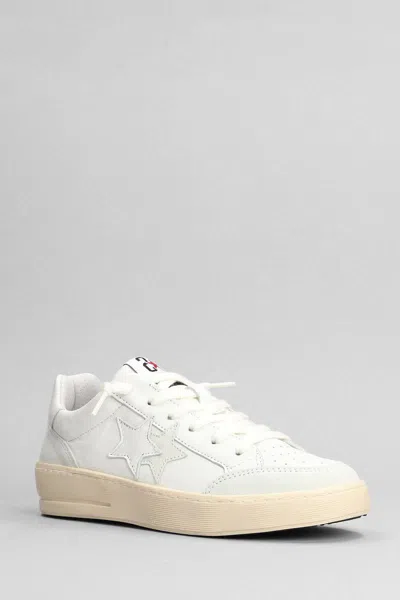 Shop Two Star New Star Sneakers In White