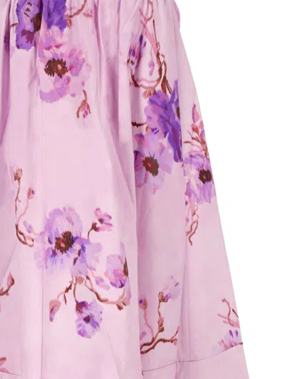 Shop Zimmermann Dresses In Purple Floral