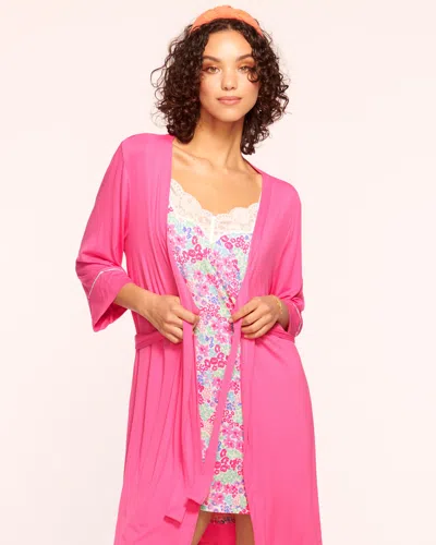 Ramy Brook P. J. Salvage X  Elyse Robe In Rose