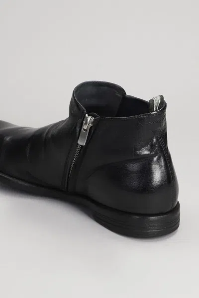 Officine Creative Arc -514 Ankle Boots In Black Leather In Black