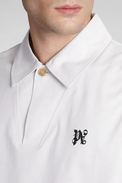 Palm Angels Polo In Grey Cotton In Grey
