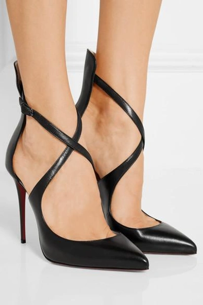 Shop Christian Louboutin Marlenarock 100 Leather Pumps