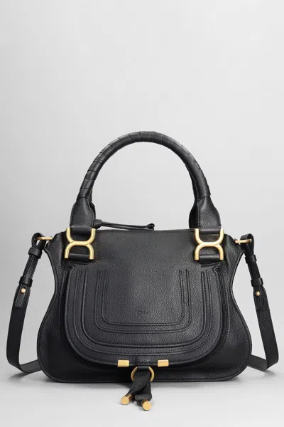 Shop Chloé Small Double Carry Shoulder Bag In Black