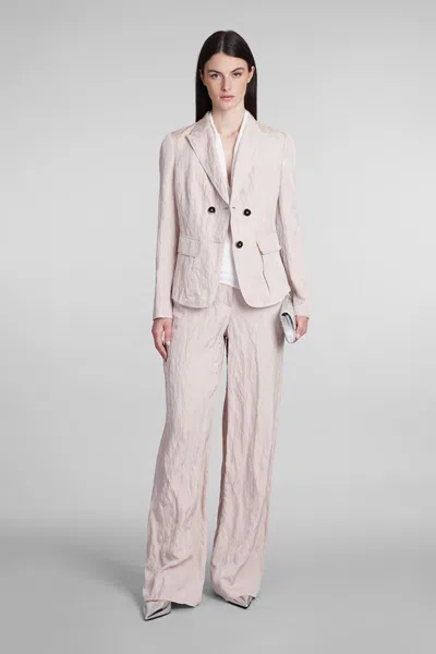 Shop Giorgio Armani Blazer In Rose-pink