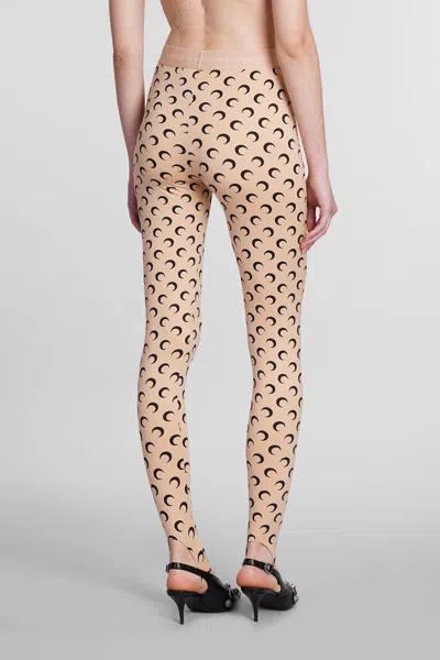 Shop Marine Serre Leggings In Beige