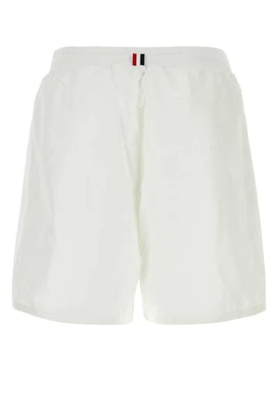 Shop Thom Browne Bermuda In White