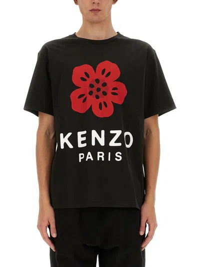 Shop Kenzo Boke Flower Print T-shirt In Black