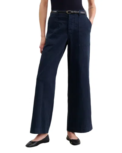 Nili Lotan Leon Boy Pant In Midnight In Blue