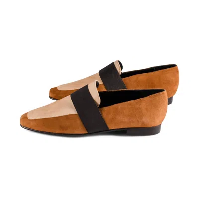 Ruth Secret Women's Harrison Slip On In Saddle / Beige In Brown