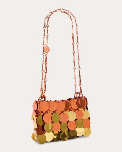 Rabanne Women's Sparkle Nano Paillette-embellished Shoulder In Copper/gold