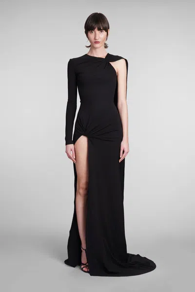 Shop David Koma Dress In Black