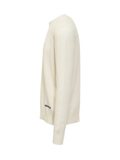 Dsquared2 Logo-print Knitted Jumper In White